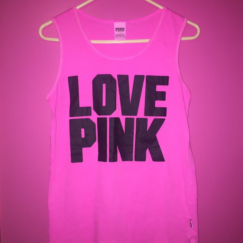 PINK Victoria’s Secret Hot Pink Tank Top